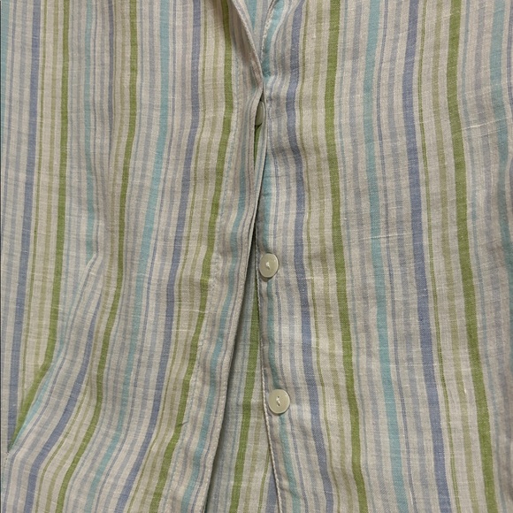 Lafayette 148 New York Multicolor Striped Shirt - Picture 3 of 14